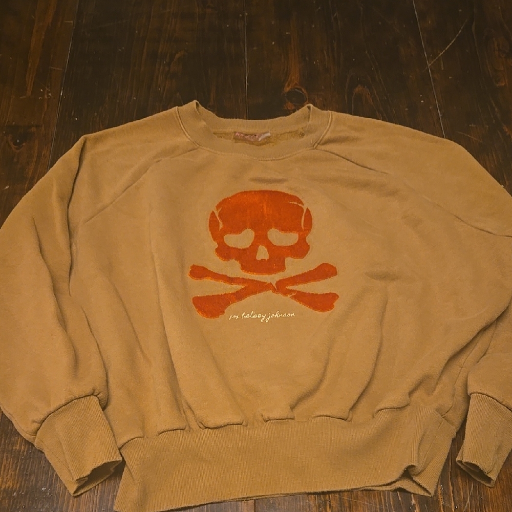 Betsey Johnson skull sweatshirt